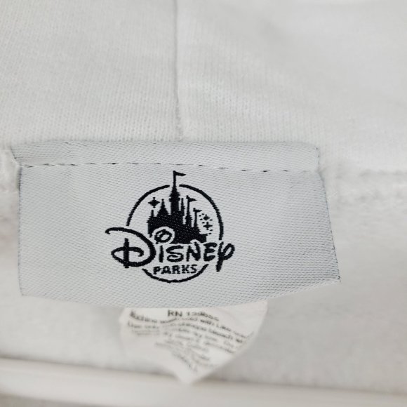 Disney Parks Front Graphic Logo Long Sleeved Hooded Sweatshirt Small - Picture 3 of 10